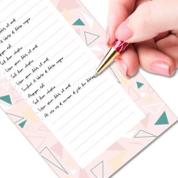 Notepads TRIANGLES | DIN LONG Format |  4 Blocks