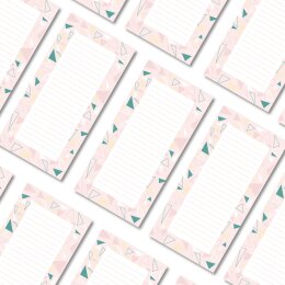 Notepads TRIANGLES | DIN LONG Format |  4 Blocks