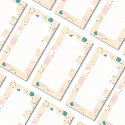 Notepads CIRCLES | DIN LONG Format