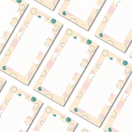 Notepads CIRCLES | DIN LONG Format |  2 Blocks