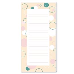 Notepads CIRCLES | DIN LONG Format |  10 Blocks Marble & Structure, , Paper-Media