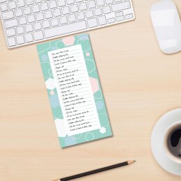 Notepads HEXAGONS | DIN LONG Format |  4 Blocks