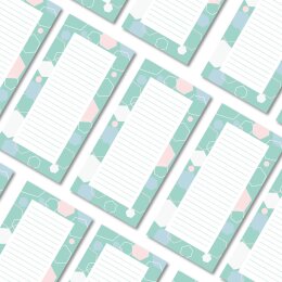 Notizblöcke HEXAGON | DIN LANG Format | 4 Blöcke
