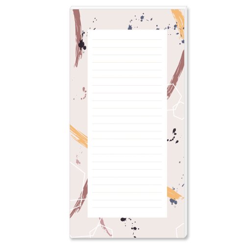 Notepads ABSTRACT | DIN LONG Format Marble & Structure, , Paper-Media