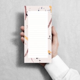 Notepads ABSTRACT | DIN LONG Format |  2 Blocks