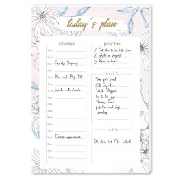 Notepads Daily Planner Pad BLOOM | DIN A5 Format