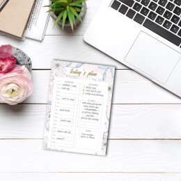 Les blocs-notes Planificateur quotidien BLOOM | Format DIN A5 |  2 Blocs