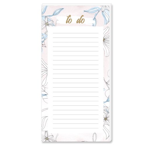 Notepads BLOOM  | DIN LONG Format |  10 Blocks