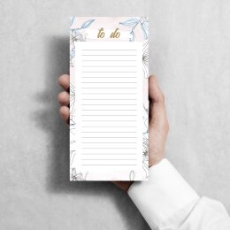 Notepads BLOOM  | DIN LONG Format |  10 Blocks