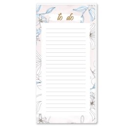 To do-Liste BLOOM | Notizblock | DIN LANG Format | 20 Blöcke