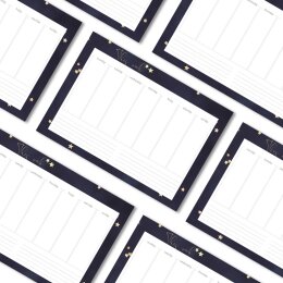 Weekly planner pad STARS | DIN A4 Format | 1 block