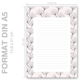 Notepads GINKGO | DIN A5 Format |  2 Blocks