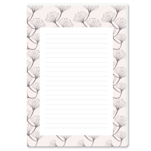 Notepads GINKGO | DIN A5 Format |  4 Blocks