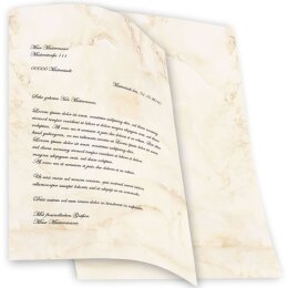 Papel de carta MÁRMOL BEIGE Papier de marbre