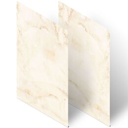 MARBRE BEIGE Briefpapier Papier de marbre ELEGANT , DIN A4, DIN A5, DIN A6 & DIN LONG, MBE-4034