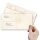 MARBLE BEIGE Briefumschläge Marble motif CLASSIC 10 envelopes (with window), DIN LONG (220x110 mm), DLMF-4034-10