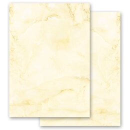 Marble paper | Stationery-Motif MARBLE LIGHT YELLOW | Marble & Structure | High quality Stationery | Printed on both sides | Order online! | Paper-Media