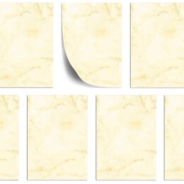 MARMO GIALLO CHIARO Briefpapier Papier de marbre ELEGANT 100 fogli di cancelleria, DIN A5 (148x210 mm), A5E-078-100