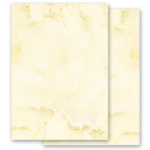 Motif Letter Paper! MARBLE LIGHT YELLOW 100 sheets DIN A6 Marble & Structure, Marble paper, Paper-Media