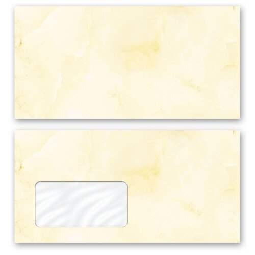 Motif envelopes Marble & Structure, MARBLE LIGHT YELLOW  - DIN LONG & DIN C6 | Marble motif, Motifs from different categories - Order online! | Paper-Media