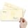 10 patterned envelopes MARBLE LIGHT YELLOW in standard DIN long format (windowless)