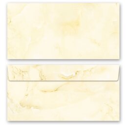 MARBRE JAUNE CLAIR Briefpapier Sets Papier de marbre ELEGANT , DIN A4 & DIN LONG Set., BSE-4035