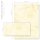 20-pc. Complete Motif Letter Paper-Set MARBLE LIGHT YELLOW