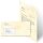 100-pc. Complete Motif Letter Paper-Set MARBLE LIGHT YELLOW