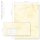 100-pc. Complete Motif Letter Paper-Set MARBLE LIGHT YELLOW