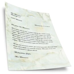Carta da lettera decorati MARMO VERDE CHIARO