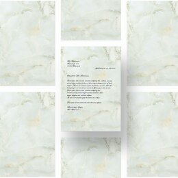Motif Letter Paper! MARBLE LIGHT GREEN 100 sheets DIN A4