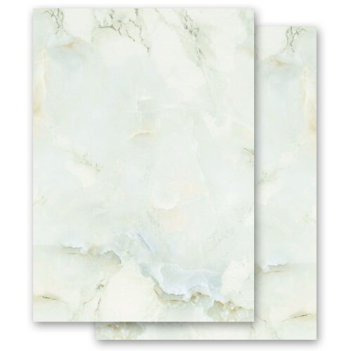 Papier à motif MARBRE VERT CLAIR 100 feuilles DIN A5 Marbre & Structure, Papier de marbre, Paper-Media