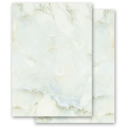 100 fogli di carta da lettera decorati MARMO VERDE CHIARO DIN A5 Marmo & Struttura, Papier de marbre, Paper-Media