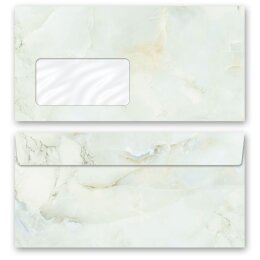 MARMO VERDE CHIARO Briefpapier Sets Papier de marbre ELEGANT 40 pezzi Set completo, DIN A4 & DIN LANG Set., SME-4036-40