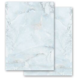 Marble paper | Stationery-Motif MARBLE LIGHT BLUE |...
