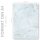 MARBRE BLEU CLAIR Briefpapier Papier de marbre ELEGANT 20 feuilles de papeterie, DIN A4 (210x297 mm), A4E-4037-20