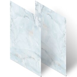 Papeterie-motif MARBRE BLEU CLAIR | Marbre & Structure | Papeterie de haute qualité DIN A4 - 100 feuilles | 90 g/m ² | Imprimé des deux côtés | commander en ligne! | Paper-Media