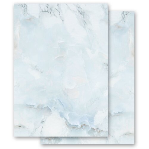 Motif Letter Paper! MARBLE LIGHT BLUE 50 sheets DIN A5 Marble & Structure, Marble paper, Paper-Media
