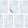 MARBRE BLEU CLAIR Briefpapier Papier de marbre ELEGANT 100 feuilles de papeterie, DIN A6 (105x148 mm), A6E-681-100