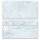 10 enveloppes à motifs au format DIN LONG - MARBRE BLEU CLAIR (sans fenêtre) Marbre & Structure, Motif de marbre, Paper-Media