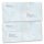 Enveloppes de motif Marbre & Structure, MARBRE BLEU CLAIR 10 enveloppes (sans fenêtre) - DIN LANG (220x110 mm) | Auto-adhésif | Commander en ligne! | Paper-Media