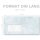 MARBRE BLEU CLAIR Briefumschläge Motif de marbre CLASSIC 10 enveloppes (avec fenêtre), DIN LANG (220x110 mm), DLMF-4037-10