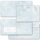 10 patterned envelopes MARBLE LIGHT BLUE in standard DIN long format (with windows)