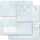 50 patterned envelopes MARBLE LIGHT BLUE in standard DIN long format (with windows)