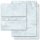 20-pc. Complete Motif Letter Paper-Set MARBLE LIGHT BLUE Marble & Structure, Marble paper, Paper-Media