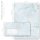 40-pc. Complete Motif Letter Paper-Set MARBLE LIGHT BLUE