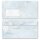 MARMOR HELLBLAU Briefpapier Sets Marmorpapier ELEGANT Briefpapier Set, 40 tlg., DIN A4 & DIN LANG im Set., SME-4037-40
