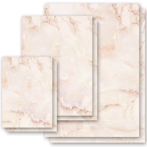 MARBRE EN TERRE CUITE Briefpapier Papier de marbre ELEGANT , DIN A4, DIN A5, DIN A6 & DIN LONG, MBE-4038