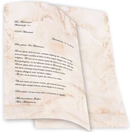 Papel de carta MÁRMOL TERRACOTA Papier de marbre