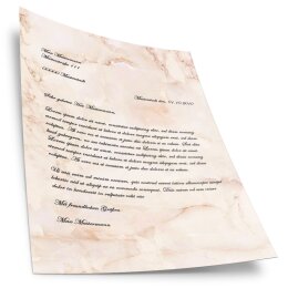 Motif Letter Paper! MARBLE TERRACOTTA Marble paper